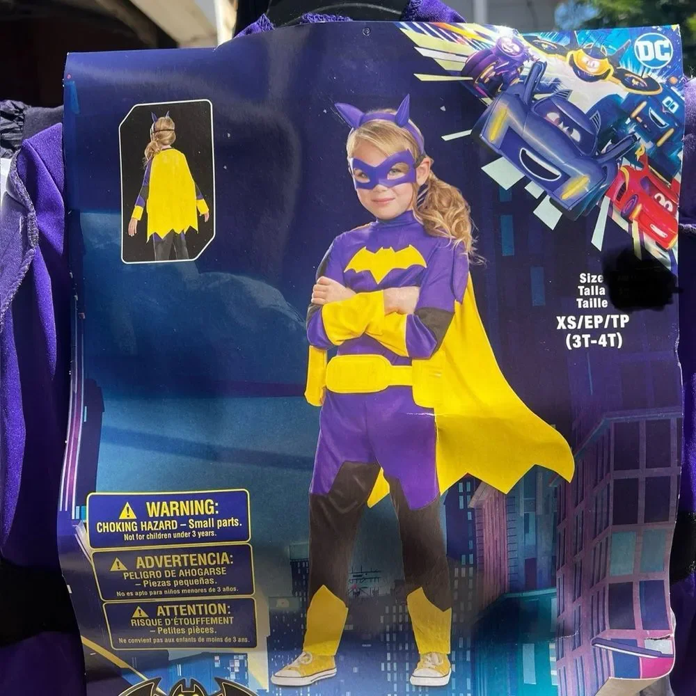 DC Comics | Costumes | Dc Comics Batgirl Kids Costume Purple And Gold |  Poshmark